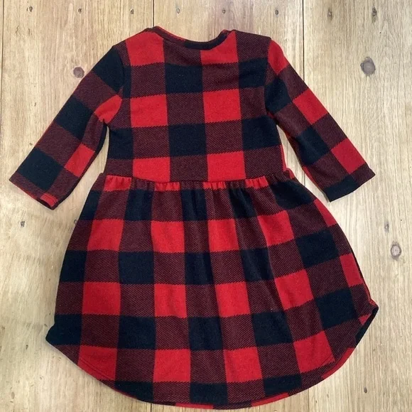 Buffalo Check Plaid boutique dress. Girls medium. Soft and stylish - Picture 2 of 3